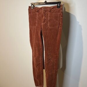 Anthropologie Pilcro and the letterpress Brown Corduroy Pants size 26
